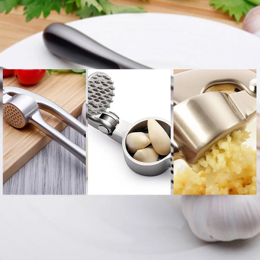 ESPREMEDOR DE ALHO DE ACO INOX - Imagem 3