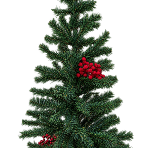 Árvore de Natal com Frutinhas Vermelhas