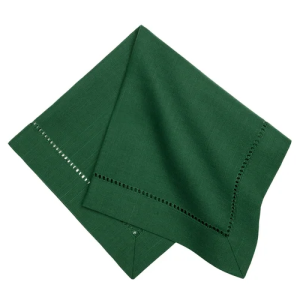 GUARDANAPO PONTO AJOUR VERDE ESCURO 1