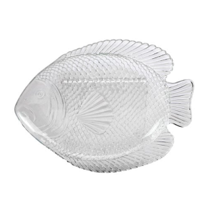 PRATO DE ACRILICO FORMATO PEIXE 28X21X03 CM