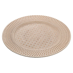 SOUSPLAT DE PLASTICO RATTAN BEGE